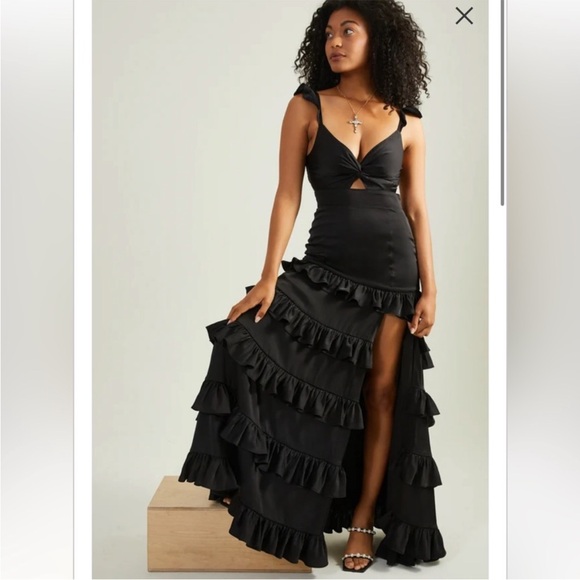 Altar’s State Black Ruffle Dress - Picture 2 of 4
